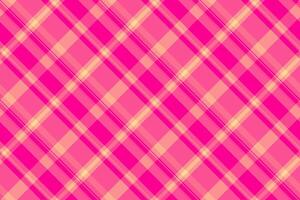 Performance fabric pattern, give check textile plaid. Multi tartan background texture seamless in pink and red colors. vector