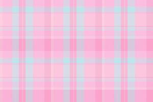 Curtain fabric texture pattern, sample background seamless . Worldwide plaid tartan check textile in light and pink colors. vector