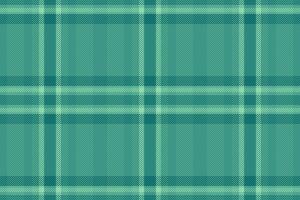 Elegant plaid background, elementary tartan pattern check. Gingham fabric texture textile seamless in teal and green colors. vector