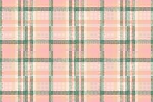 Elegant peach and sage green plaid pattern. Perfect for textile designs, website backgrounds, or crafting projects. This soft, seamless texture evokes feelings of warmth and tranquility. vector