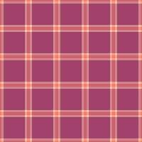Merry background textile check, hippie pattern fabric . Thread seamless tartan plaid texture in pink and orange colors. vector