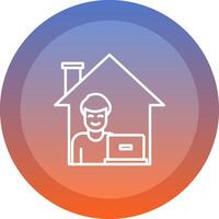 Work From Home Icon Symbol vector