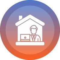 Work From Home Icon Symbol Art vector