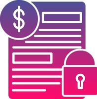 Fixed Interest Rate Icon Symbol Art vector