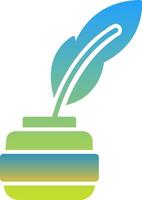 Quill Icon Symbol Art vector