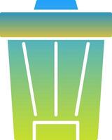 Trash Can Icon Symbol Art vector