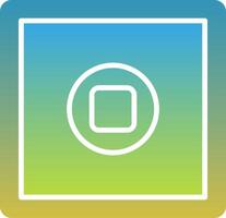 Stop Button Icon Symbol Art vector