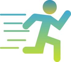 Running Icon Symbol Art vector
