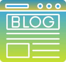 Blog Icon Symbol Art vector