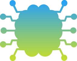 Brain Icon Symbol Art Sign vector