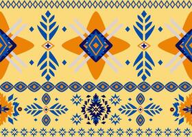 design featuring native tribal patterns with geometric elements for fabric and decor vector