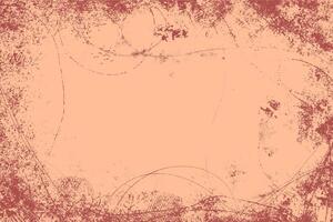Grunge Abstract Texture. Distressed brown frame. Distressed hand painted effect, vintage background. Overly old grungy texture vector