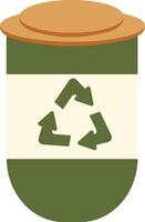 Zero Waste Element with Cartoon Concept. vector