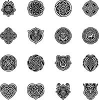 Set of Ancient Celtic Symbol vector