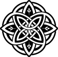 Celtic herb symbol icon in glyph style vector