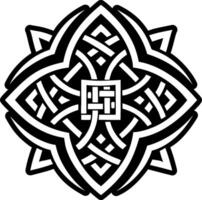 A filled style icon of celtic rune symbol vector