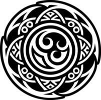 A solid style icon of sacred moon symbol vector
