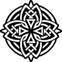 A solid style icon of ancient rune symbol vector