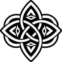 A glyph style icon of celtic air symbol vector