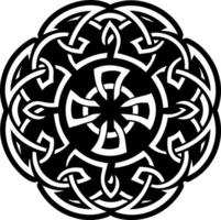 Celtic design icon in filled style vector