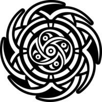 Swirl symbol icon in style vector