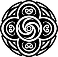Swirl symbol in solid style vector