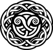 A filled style icon of timeless knot symbol vector