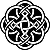 A solid style icon of unity knot symbol vector