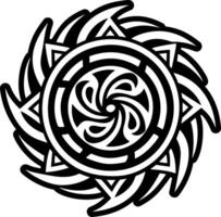 vórtice símbolo icono lleno estilo vector