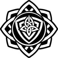 Crystal celtic icon in filled style vector