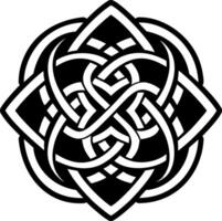 A filled style icon of couple knot symbol vector