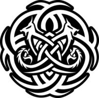 Dragon symbol icon in glyph style vector