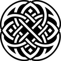 A filled style icon of dara knot symbol vector
