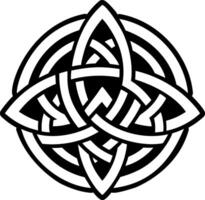 Druid knot icon in filled style vector