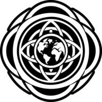 A glyph style icon of a symbol vector