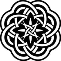 Interlaced symbol icon in glyph style vector