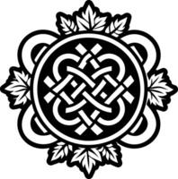 Knot tattoo icon in glyph style vector