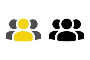 User Group Symbol for Website UI Elements, group of people icon, group of users icon, team members icon, user profile vector
