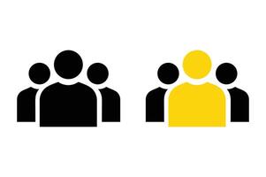 Community Members Icon for Social Platforms, group of people icon, group of users icon, team members icon, user profile vector
