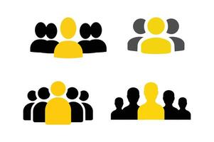 Friends Group Icon for Social Connections, group of people icon, group of users icon, team members icon, user profile vector