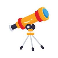 Take a look at this amazing icon of telescope in modern style vector
