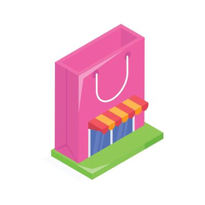 Get this amazing icon of shopping bag in modern style