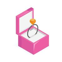 Ready to use icon of diamond ring in modern style vector