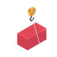 Get this amazing icon of cargo container in modern design style vector