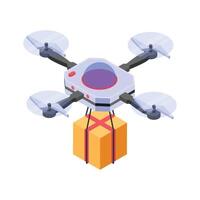 Get this amazing icon of drone delivery in modern style vector