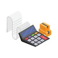 Get this amazing icon of shipping cost in modern style vector