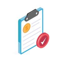 Get this amazing icon of financial report in modern style vector