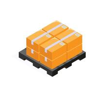Get this amazing icon of cardboard boxes in modern style vector