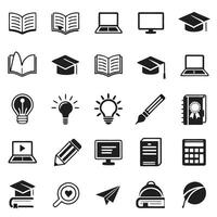 E-learning Icons Collection vector