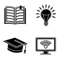 Digital Study Tools Icons vector